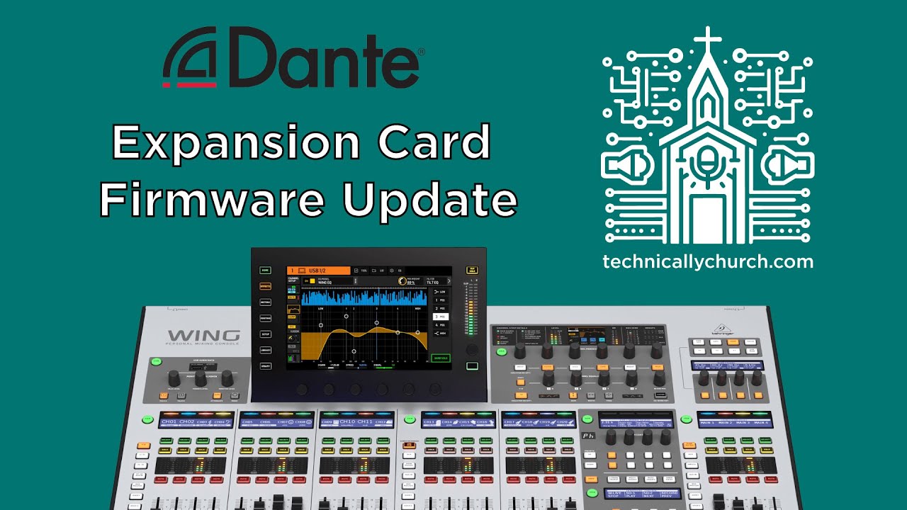 Обновление прошивки платы расширения Dante — это ПРОСТО! (Behringer Wing и другие)