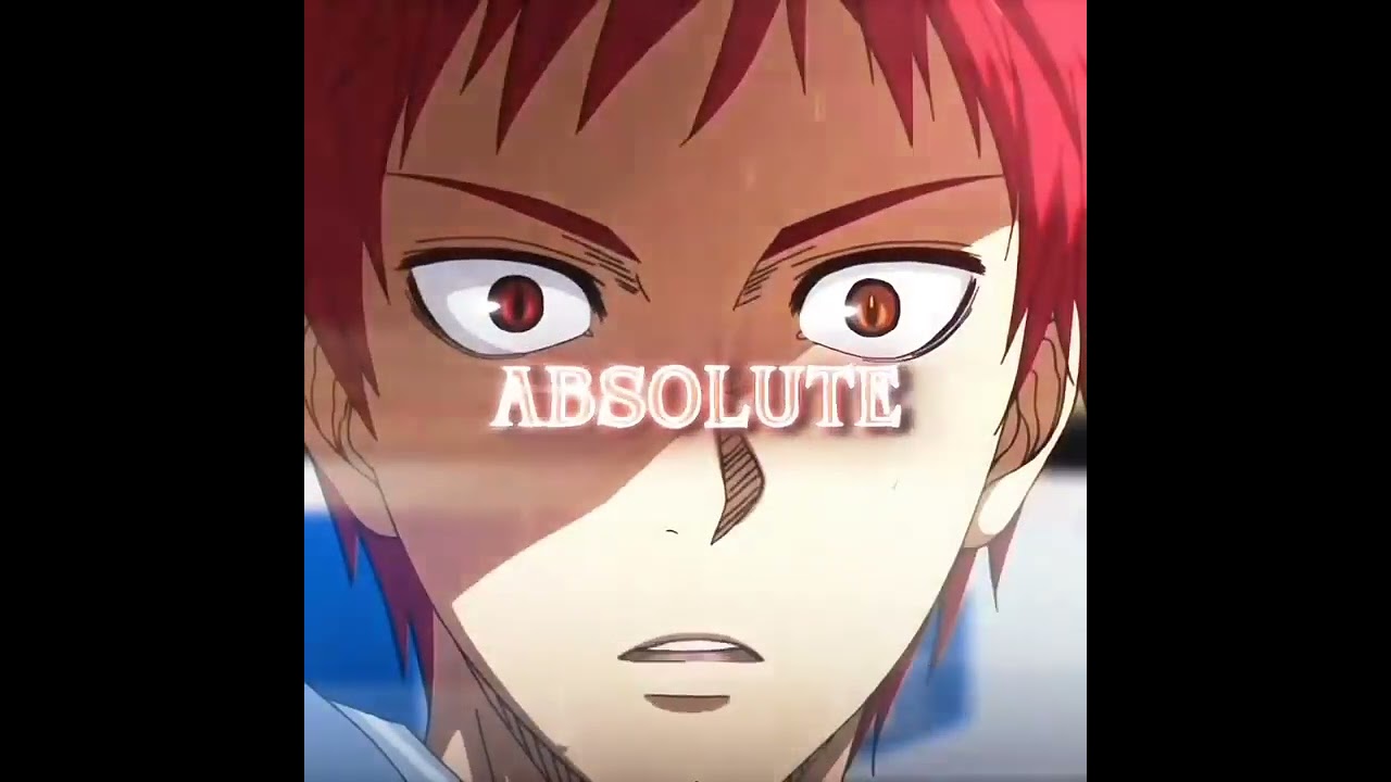 I am Absolute    Akashi Seijuro   Kuroko No Basket   Edit