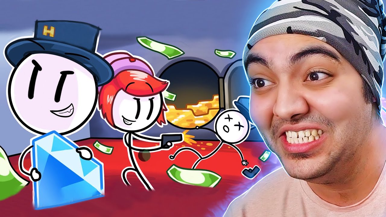 Henry Stickmin || بخاطر یه اشتباه با دوست دختر هادی رفتیم دزدی !! 😂🔥