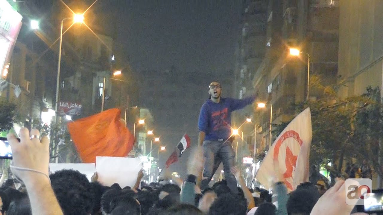 Egyptians rally in defiance of protest law مسيرة ضد قانون التظاهر