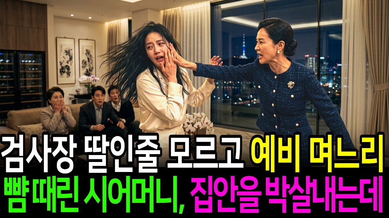 검사장 딸인줄 모르고 예비 며느리 뺨 때린 시어머니, 인생 참교육 시키고 집안을 박살 냈습니다