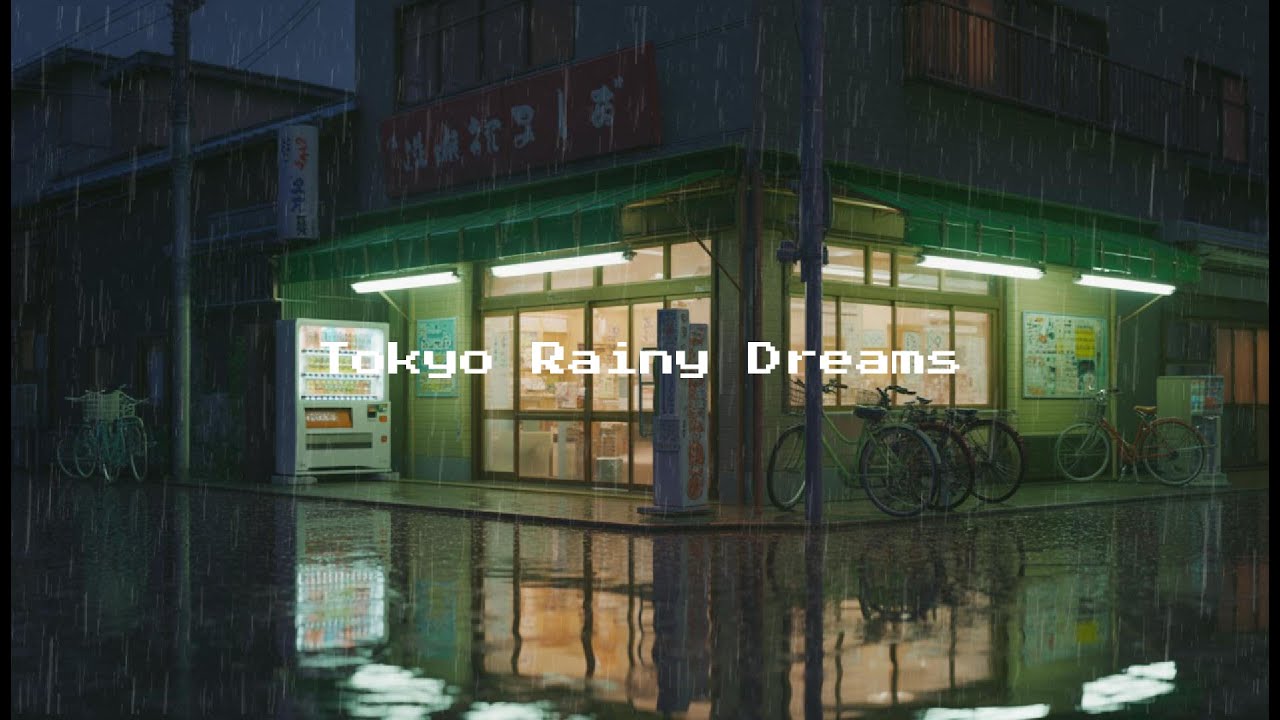 Rainy Tokyo Midnight 🌧️ Lofi Chill & Relax Beats for Study, Sleep, Focus