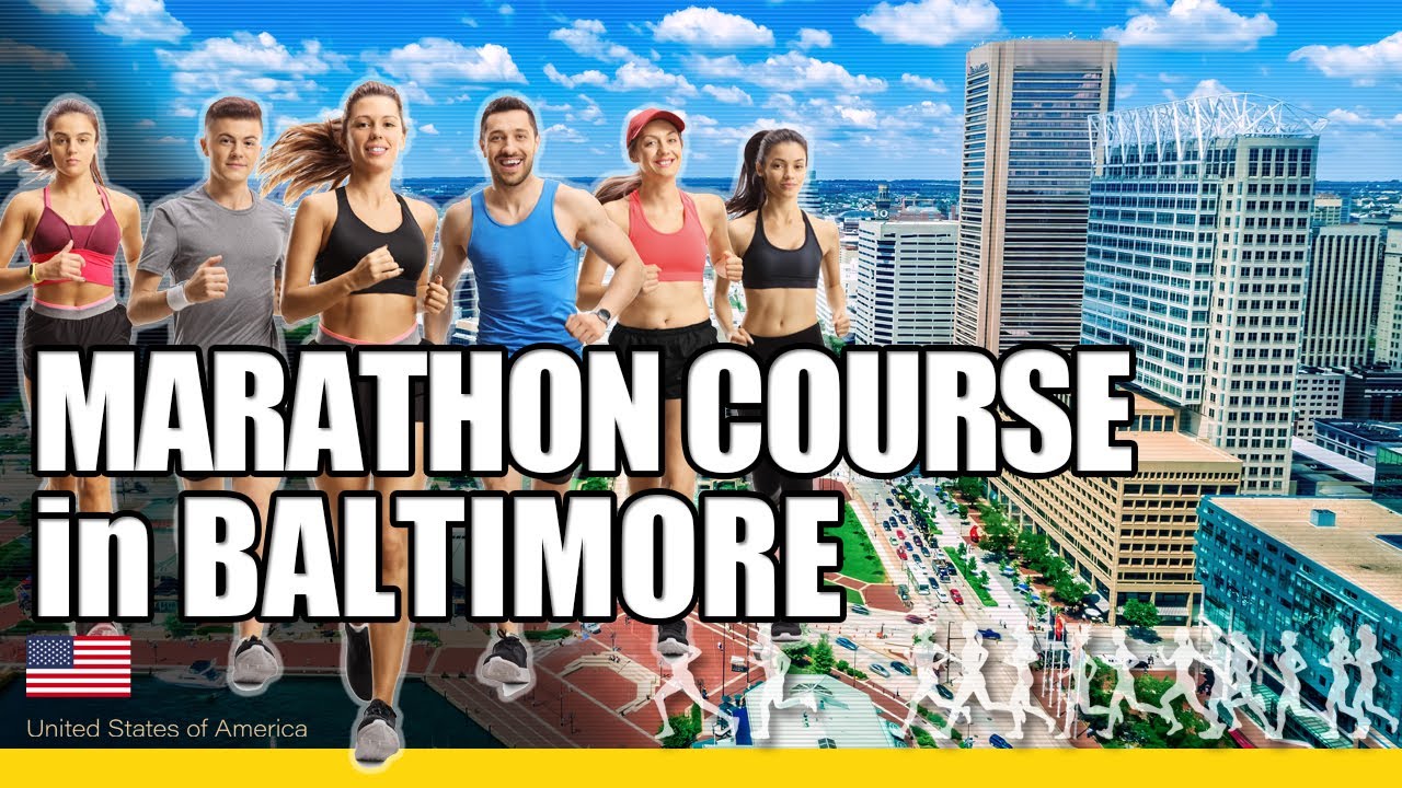 Marathon course at Baltimore Marathon