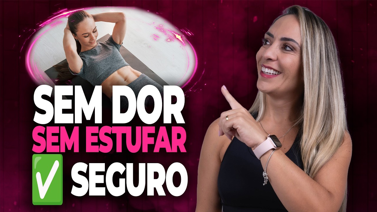 🔴 Abdominal SEM DOR nas costas e SEM ESTUFAR A BARRIGA 💪 Treino de 10 Min