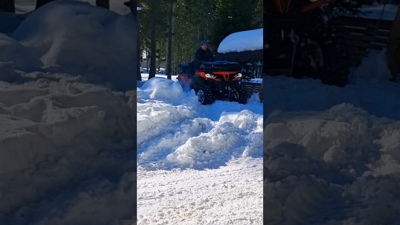 CF Moto 850XC-deep Snow❄️  #zapada #aventura #atvromania #cfmoto #snow #2024 @GeorgeAdventure101