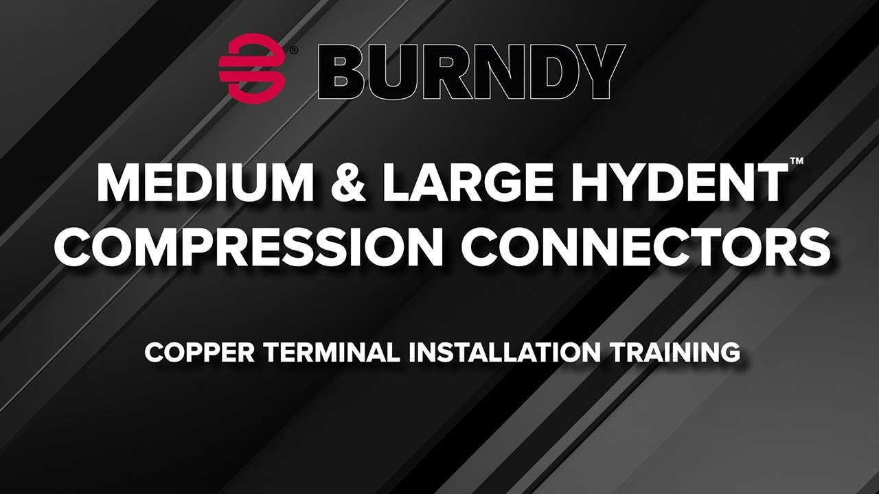 Burndy Copper Compression Terminal Installation Video