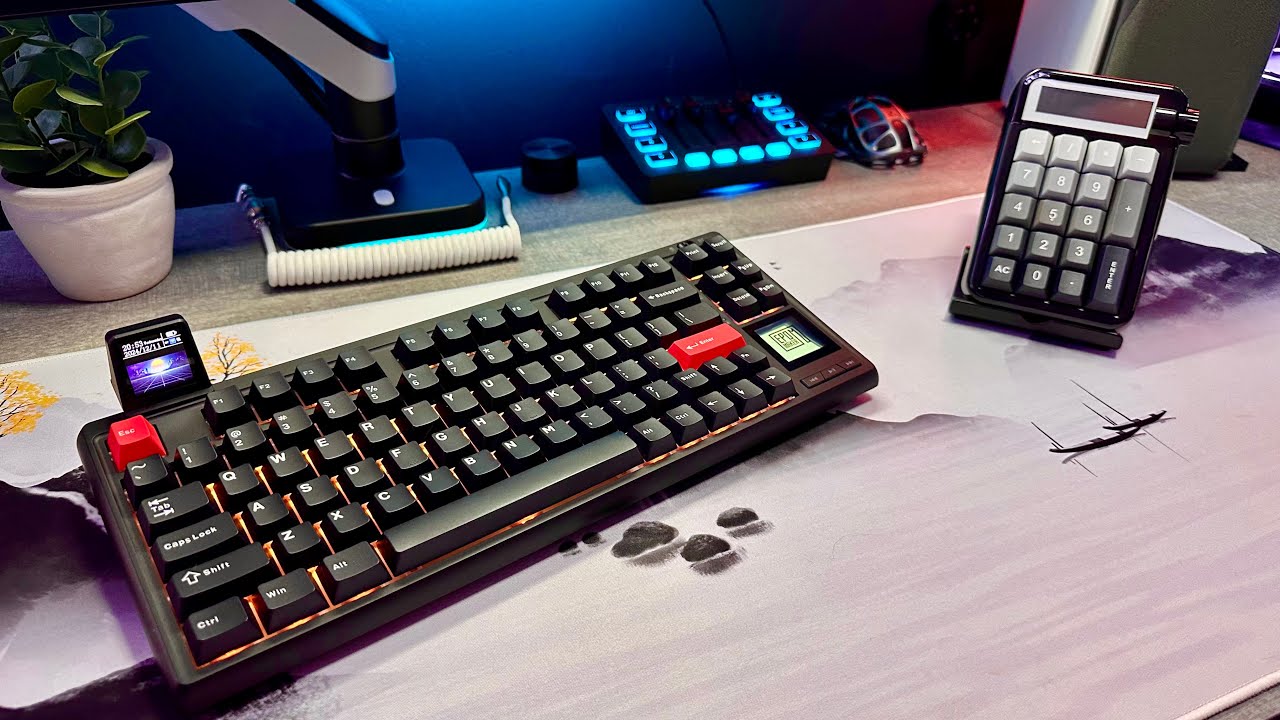Беспроводная клавиатура Epomaker RT80 75% + беспроводная цифровая клавиатура Cypher 21 | Обзоры и...