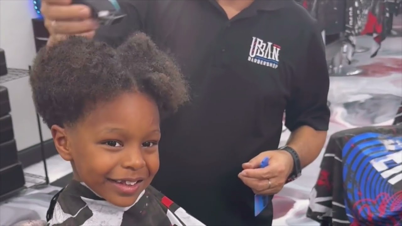 Aidan's 1st Haircut (at 5 yrs old) - Episode 13