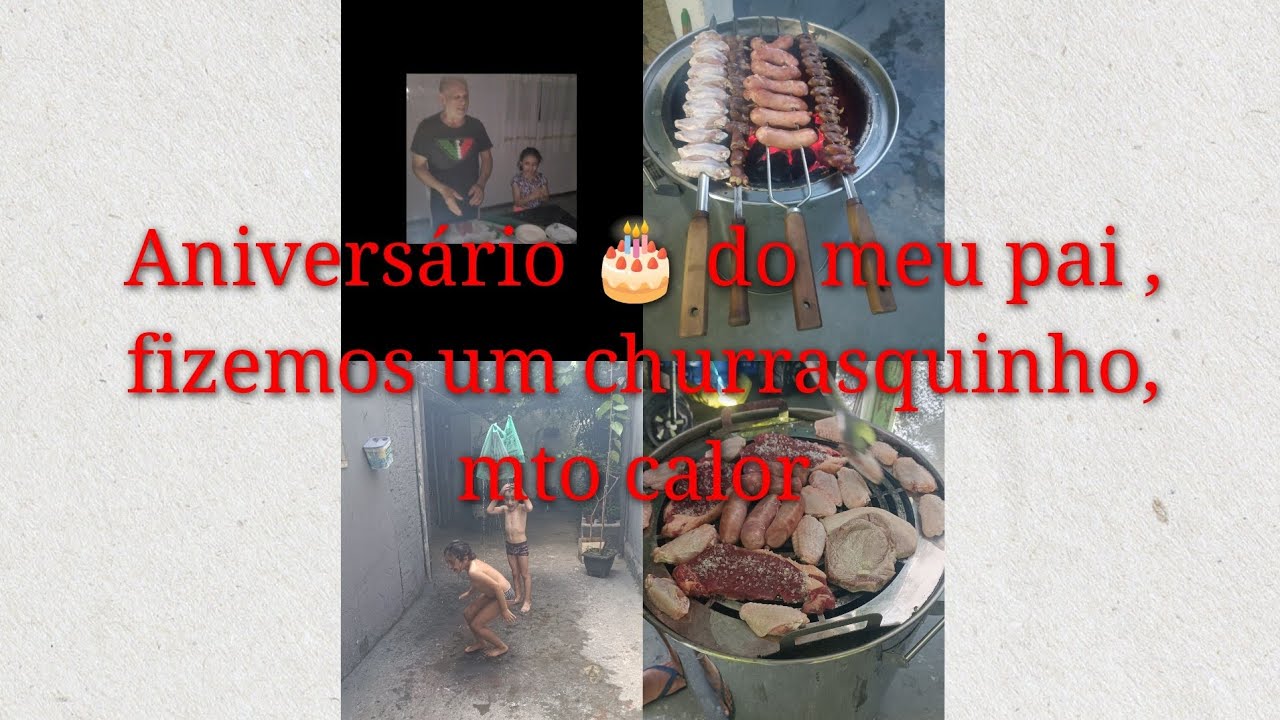 Aniversário 🎂 do meu pai , fizemos um churrasquinho, MTA uva pra fazer a colheita 