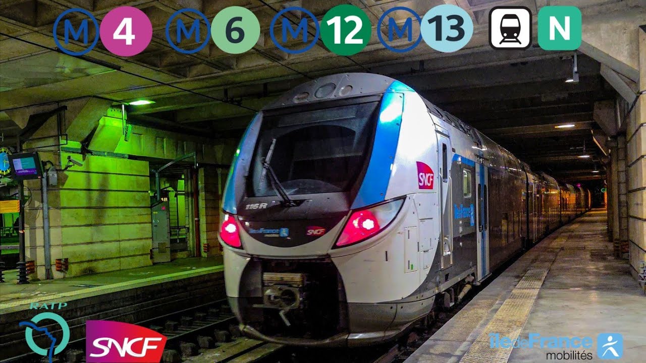 Correspondances à Paris - Montparnasse — Métro et Transilien