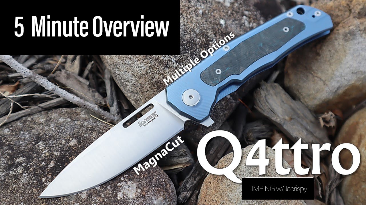 LionSteel Q4ttro Folding Knife | 5-Minute Review | Jimping with Jacrispy