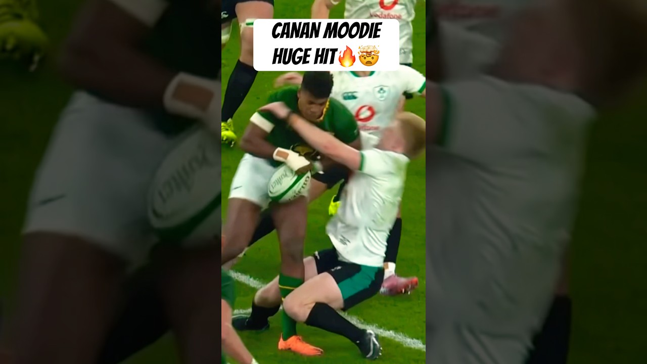 CANAN MOODIE 🤯 HUGE HIT ON TOMMY O BRIEN! SPRINGBOKS VS IRELAND RUGBY 