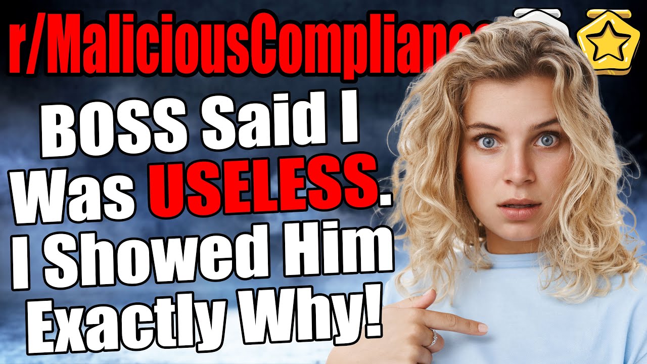 r/MaliciousCompliance - BOSS Said I Was USELESS! I Showed Him EXACTLY Why!