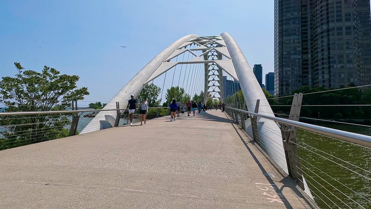 4K Toronto Waterfront Trail | Ontario Place to Humber Bay Arch Bridge
