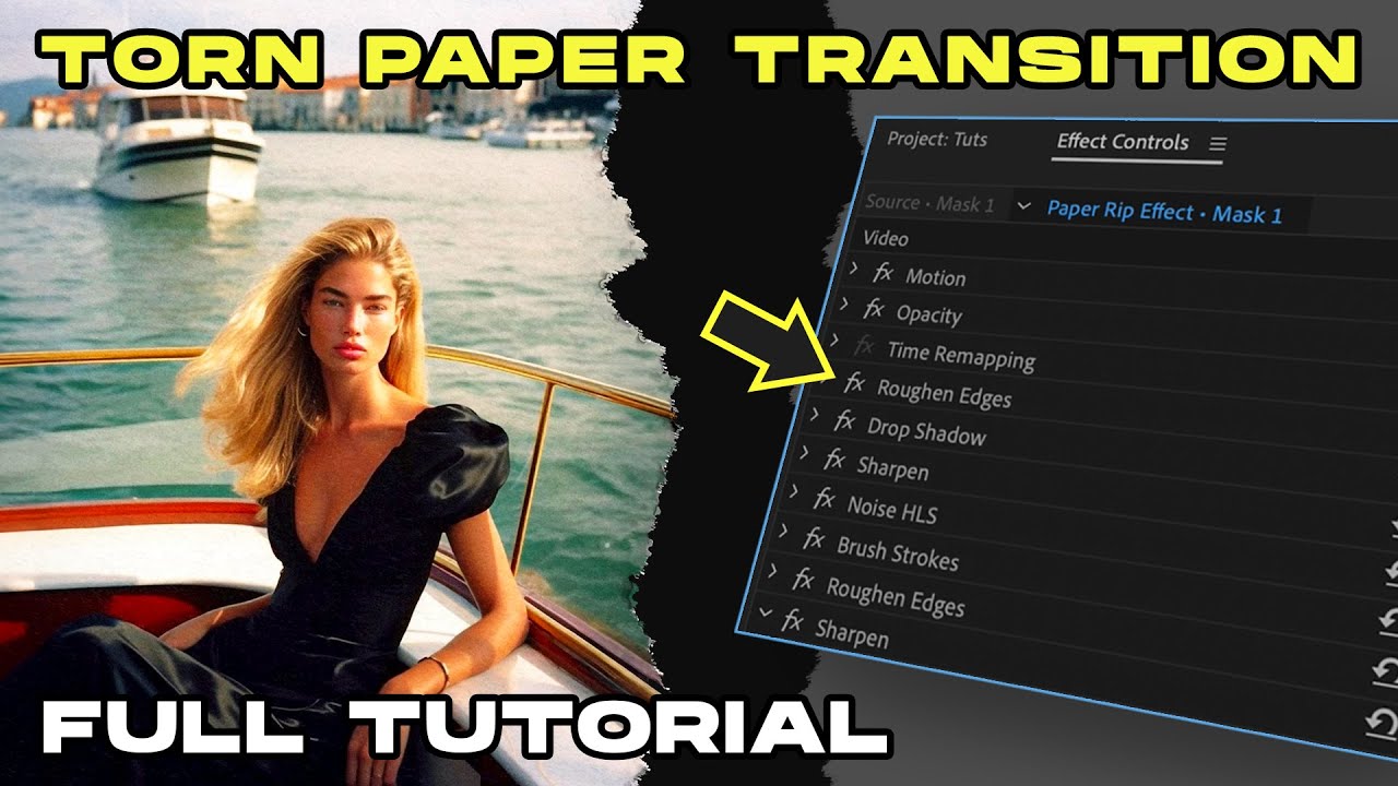 TUTORIAL RIPPED PAPER EMULATION | PREMIERE PRO