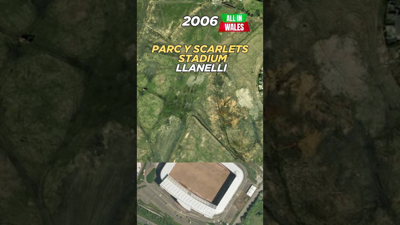 Scarlets Rugby Stadium Llanelli Wales Transformation #shorts