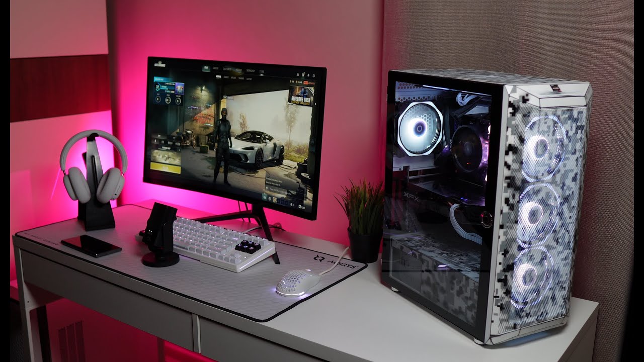 Am facut un PC de Gaming Custom Paint cu componente pe care le-am avut prin casa | 4K