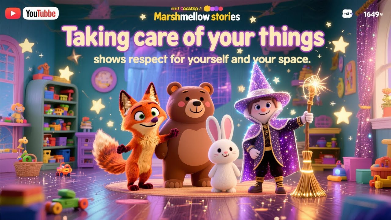Taking care of your things shows you care about Yourself,Magical Clean-Up Story Every Kid Should see