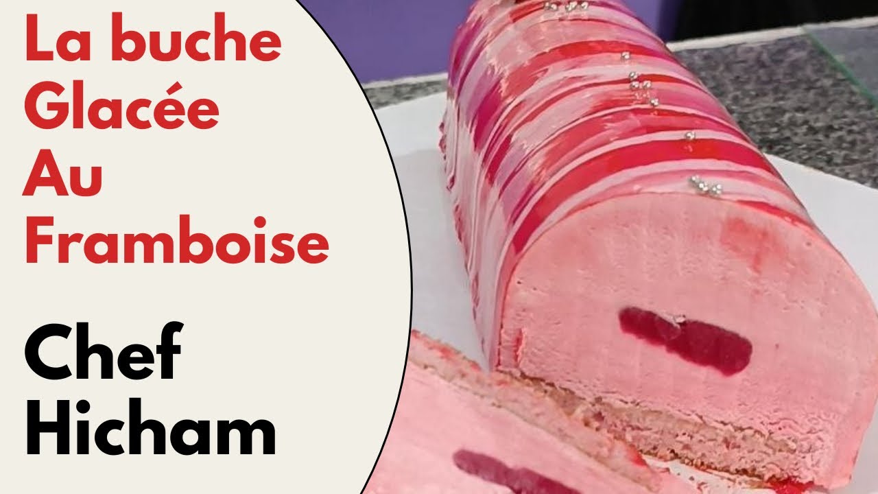 La buche glacée au framboise