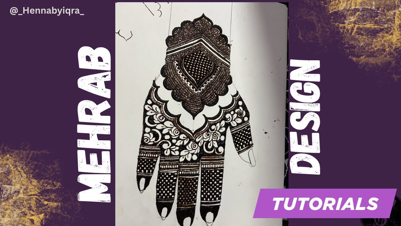Heavy Mehrab Design With easy Tips and tricks | Hennabyiqra 