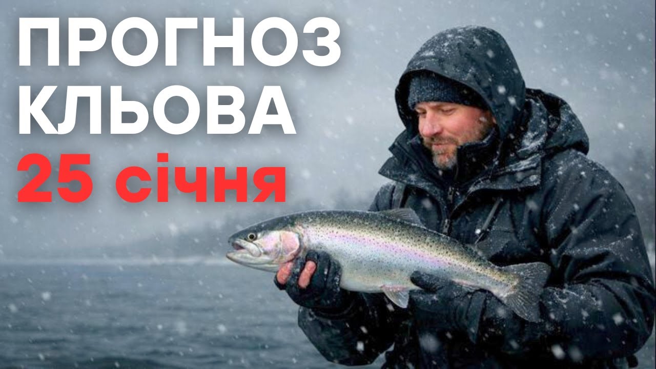 Прогноз кльова на 25 січня 2026 | Календар рибалки
