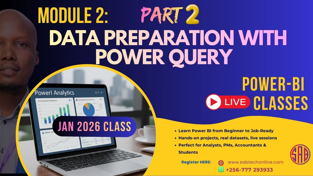 Part 2: Power Query for Beginners | Clean & Transform Data for Power BI