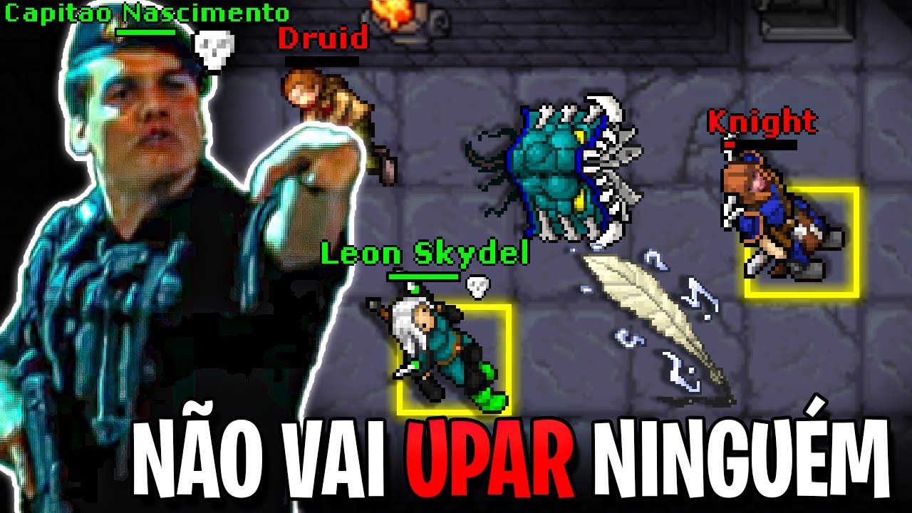 Expulsando as PT's da Guild Dominante da Livraria em Ferobra no Tibia