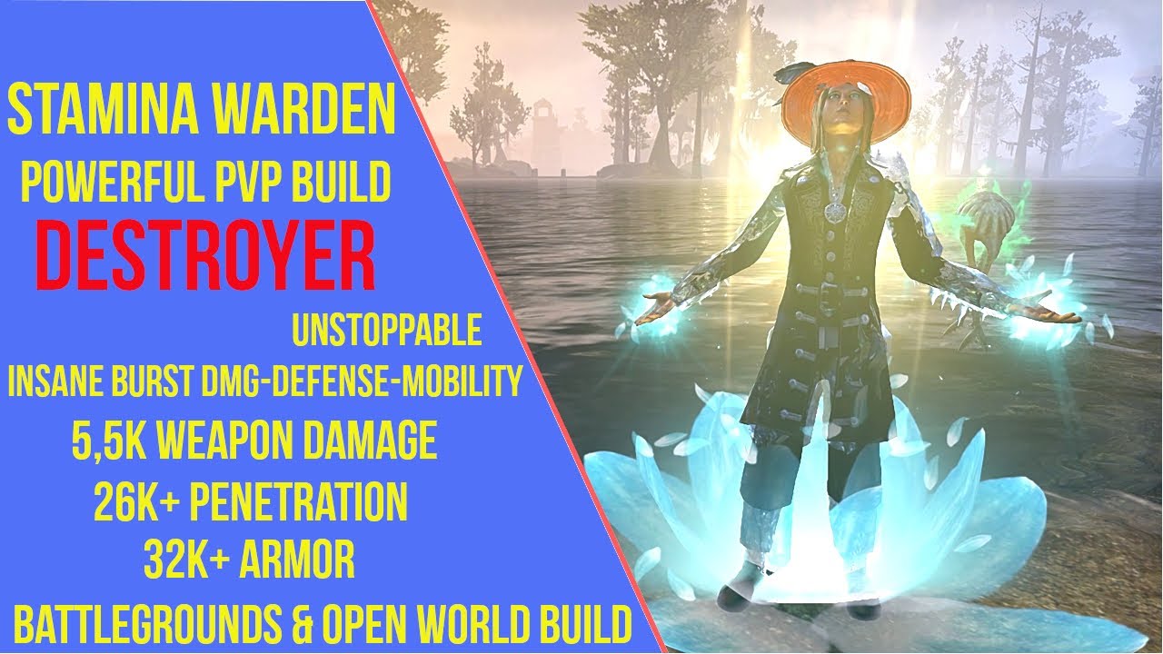 ESO Stamina Warden PVP Build - Destroyer - Firesong - Stamden PVP Build