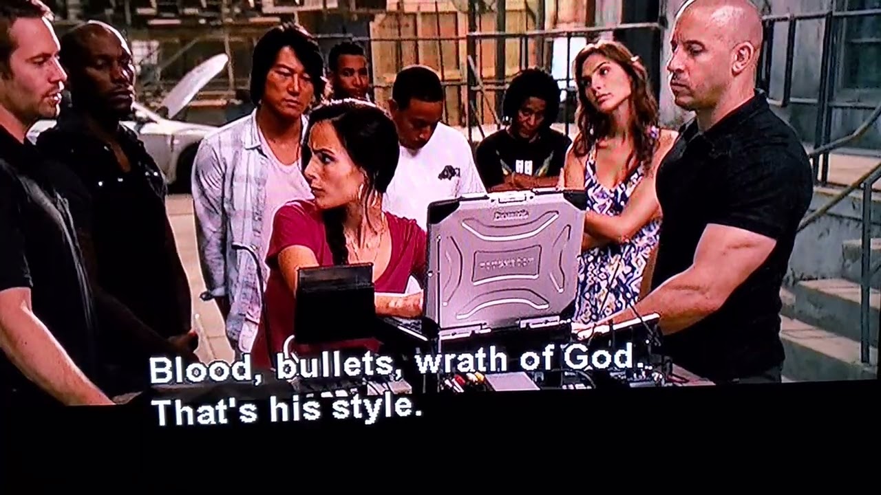 Fast Five: Brian Describes Hobbs(The Rock) to his team (Old Testament)