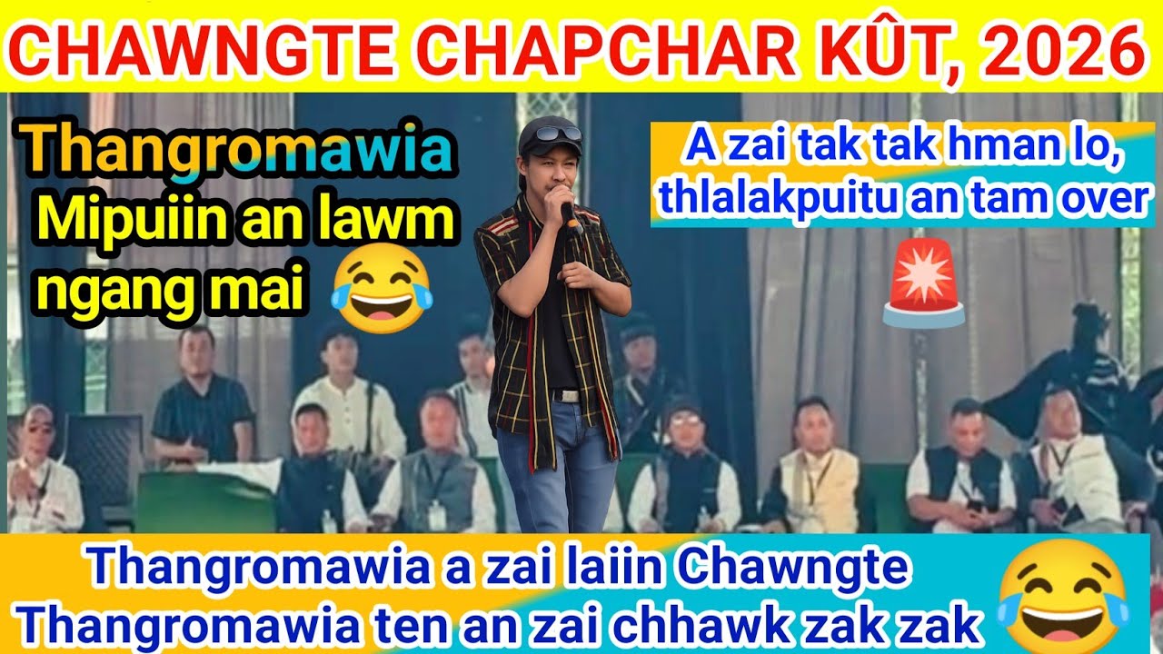Thangromawia a zai laiin chawngte thangromawia ten an zai chhawk, apui miah miah e🤣