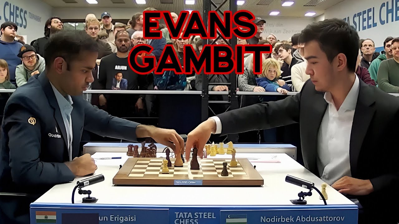 The Evans Gambit is on The Board 🔥😱 Arjun vs Nodirbek | Tata Steel 2026