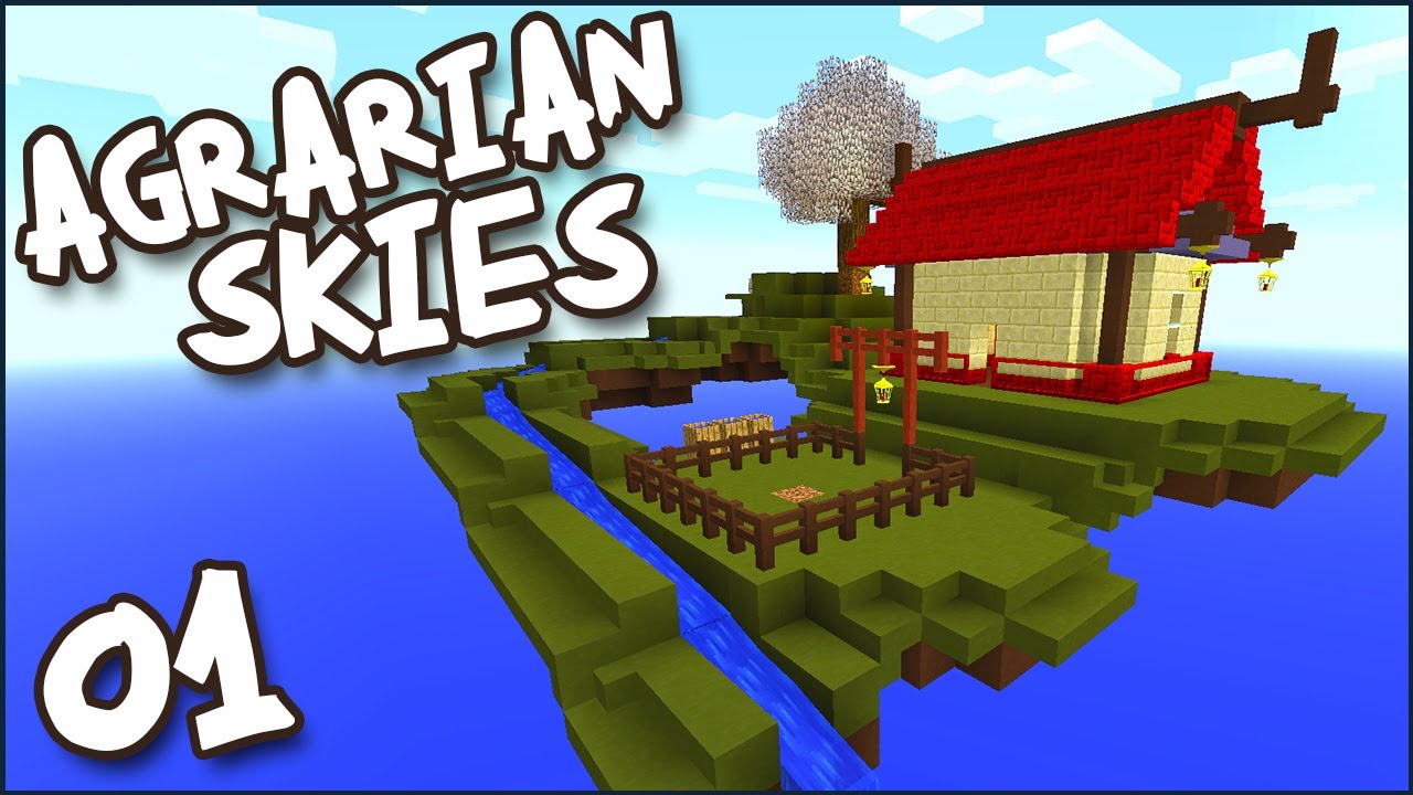 Minecraft MODDED Skyblock! Agrarian Skies Ep 01 - 