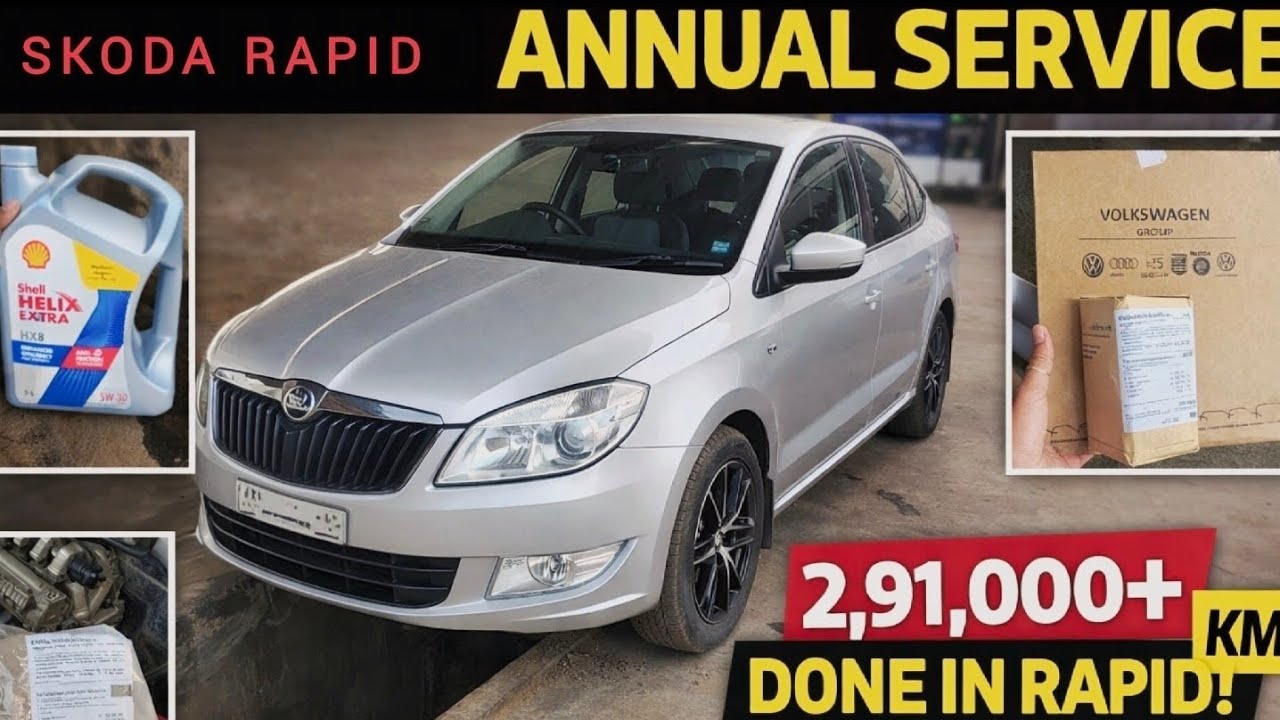 SKODA RAPID ANNUAL SERVICE || 15000KM || 