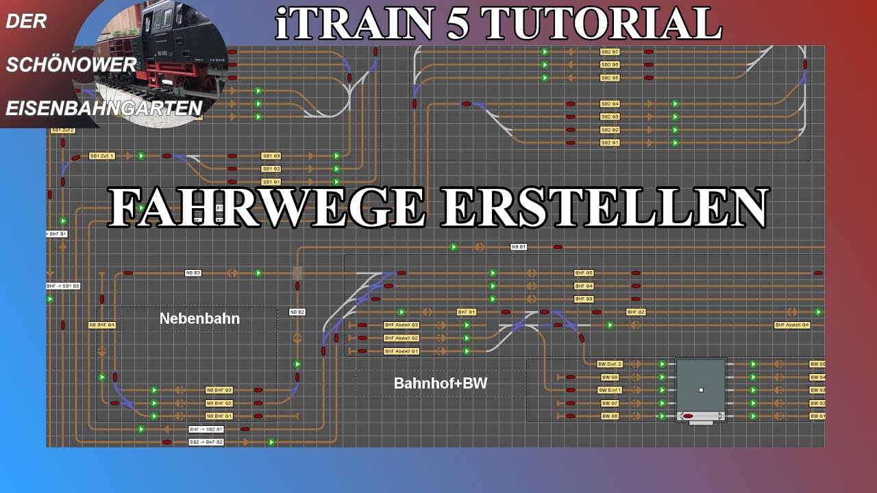 iTrain 5 Modelleisenbahn Software Modellbahnsteuerung Tutorial Part 16 Fahrwege erstellen