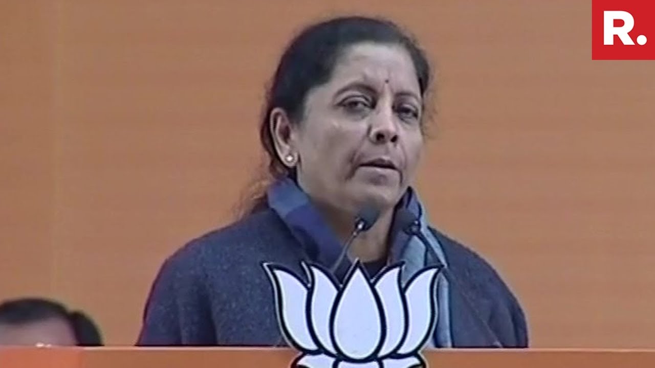 Raksha Mantri Nirmala Sitharaman Addresses BJP Meet At Ramlila Maidan | #BJP2019Strategy