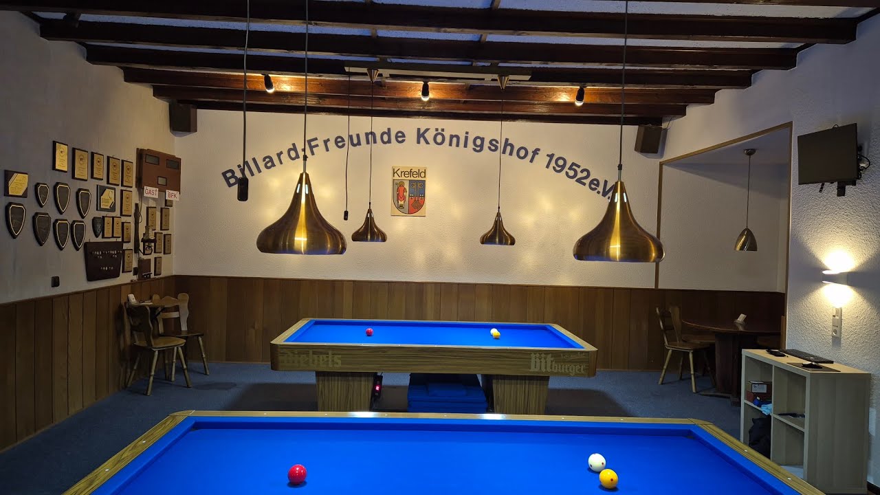 Billard-Freunde-Königshof überträgt einen Livestream.