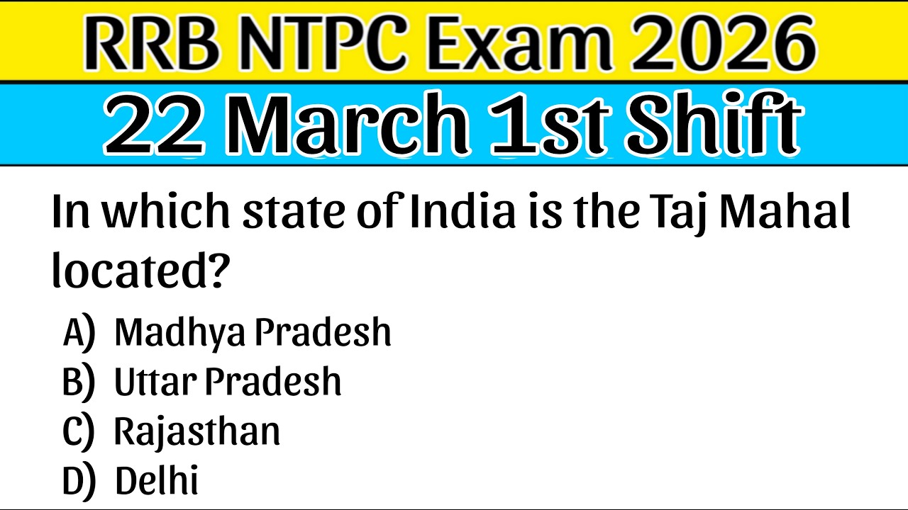 RRB NTPC Review 1st Shift 22 March 2026 | RRB NTPC Exam Analysis today | Railway NTPC 2026