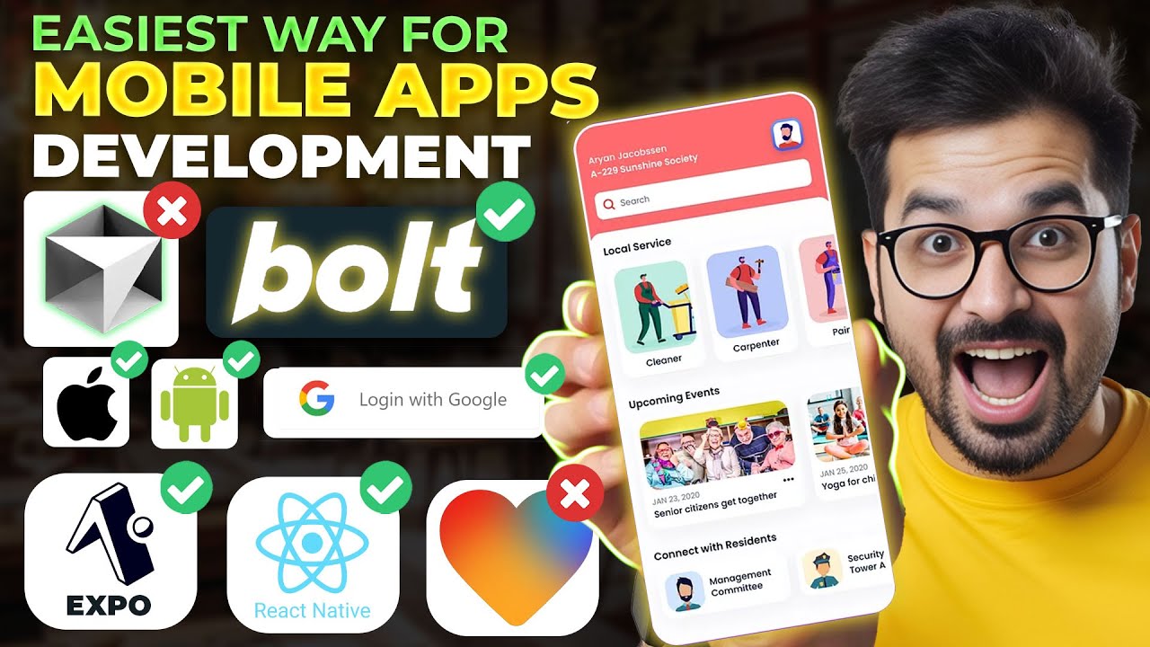 Как разрабатывать мобильные приложения для Android и iOS с использованием Bolt.new V2 AI Coding в...