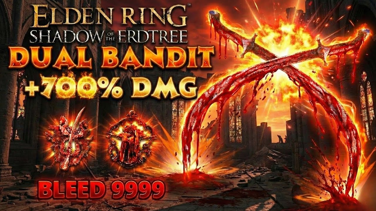 The Most Broken Bleed Build? Dual Bandit Curved Swords vs Elden Ring Bosses