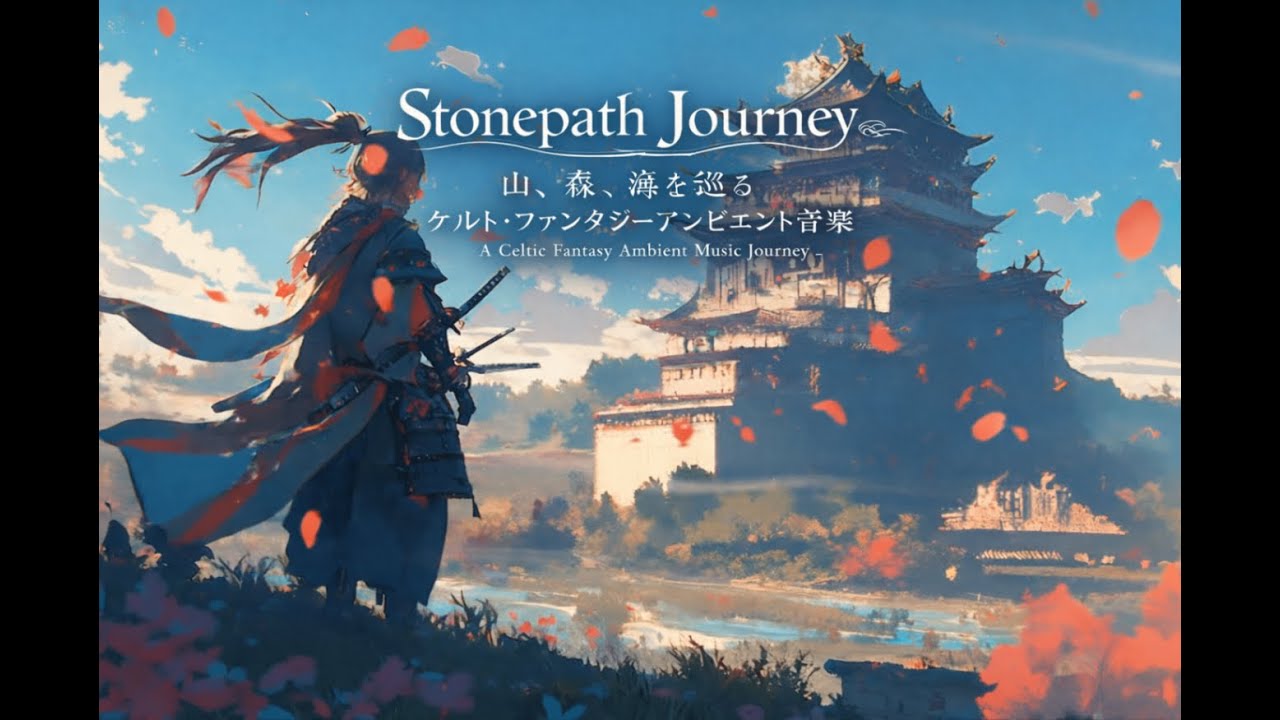 【幻想音楽 / Fantasy Ambient】Stonepath Journey｜桜と古城を巡る異世界の旅【作業用・睡眠BGM】