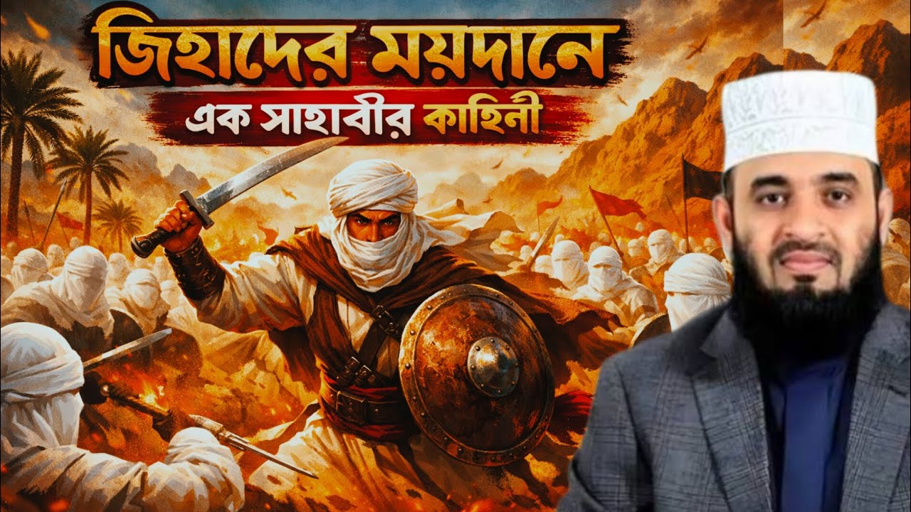 জিহাদের ময়দানে এক সাহাবীর কাহিনী। মিজানুর রহমান আজহারী। বাংলা ওয়াজ।
