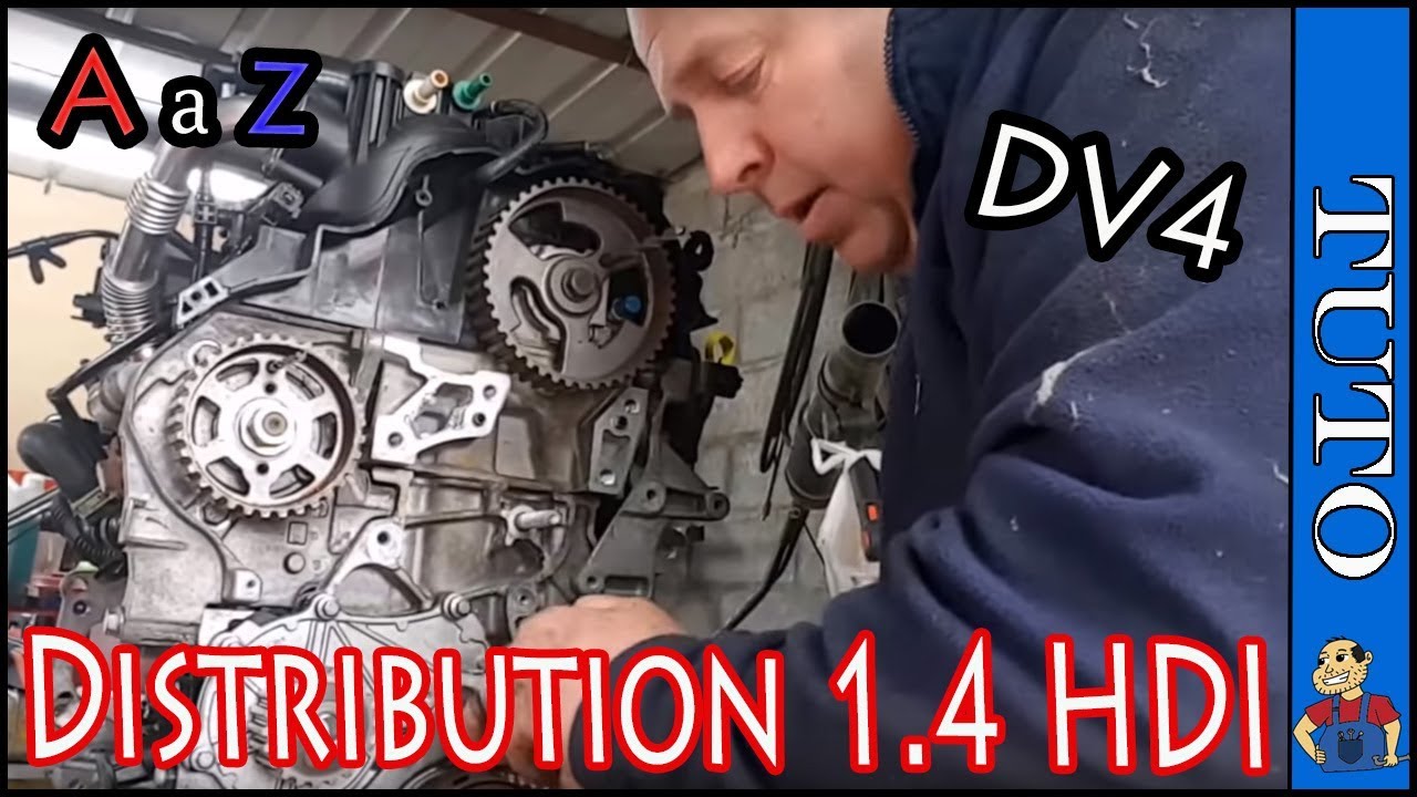 Remplacer la   Distribution 1.4 hdi DV4 TD (8HZ,8HY) Peugeot - Citroën - DS - Ford- Suzuki - Mini