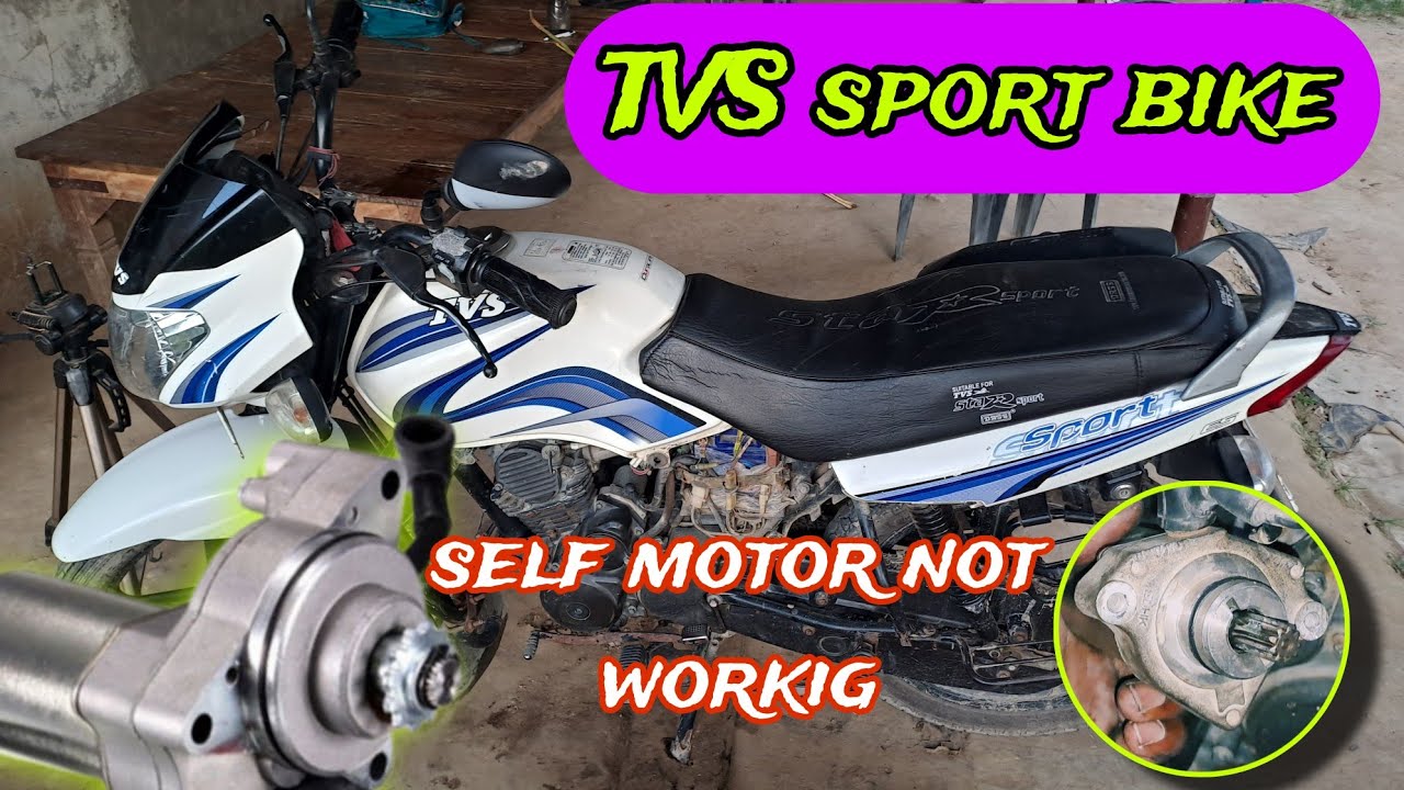 TVS sport bike self not working //TVS sport self motor repairing //Bike self motor repair