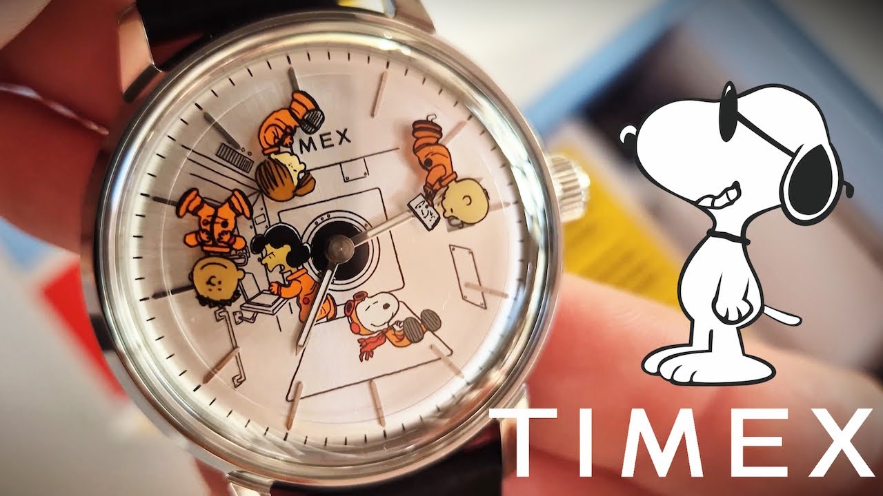 Часы Timex x Peanuts Marlin Automatic Space. Распаковка и обзор этих новых часов... они потрясающие!