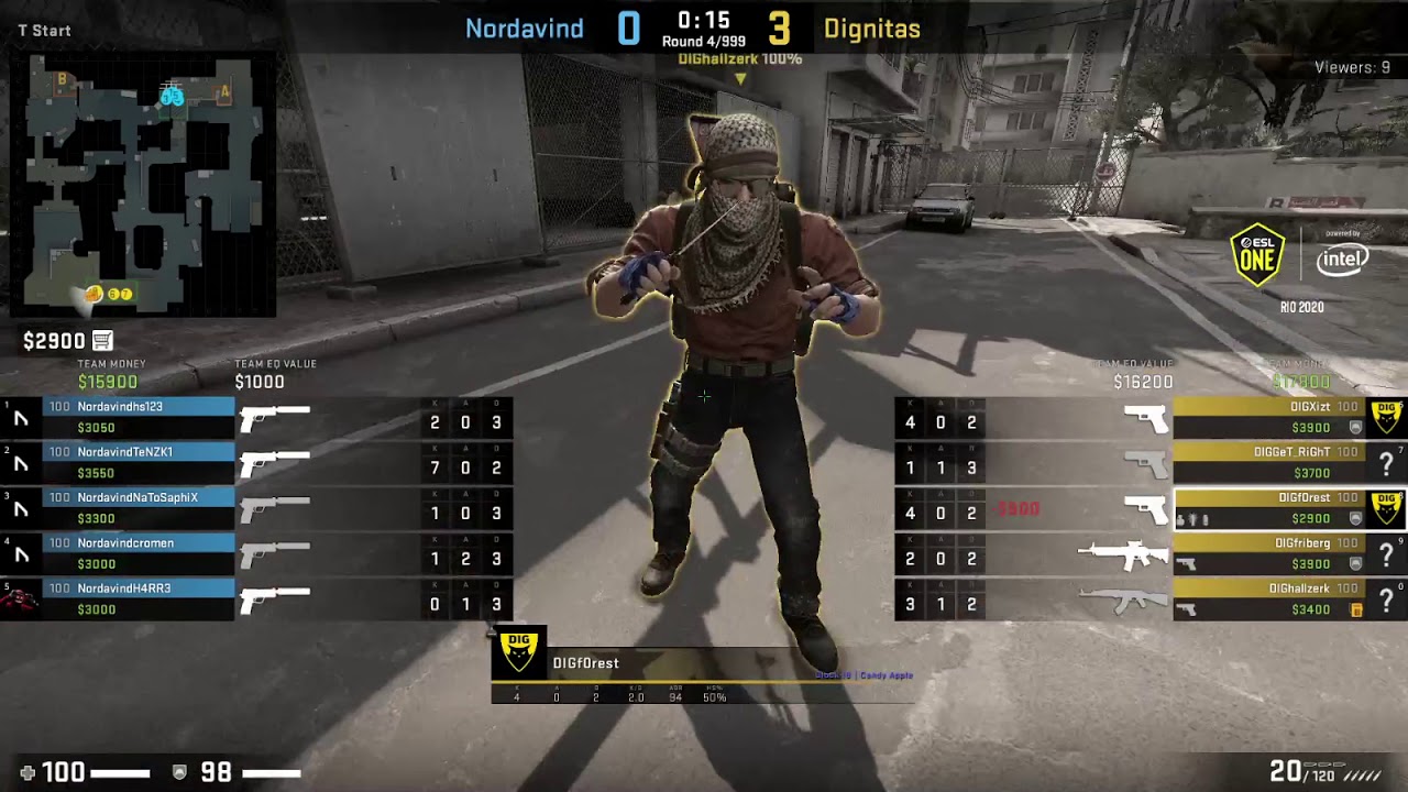 Nordavind vs Dignitas BO3 | ESL One Rio EU Closed Qualifiers (40s delay) [SLO] | 8. 3. 2020