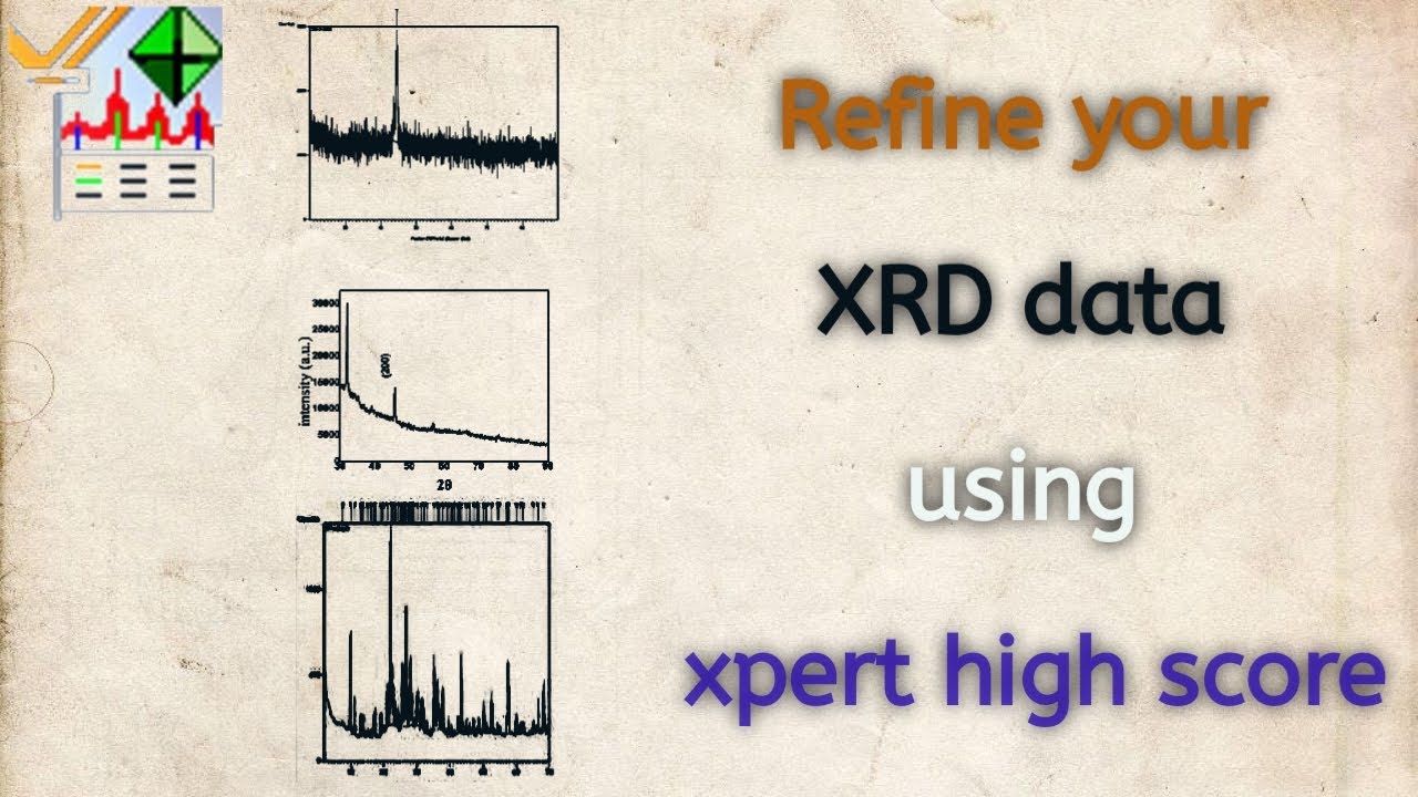 Complete refinement process of XRD data in Xpert highscore software
