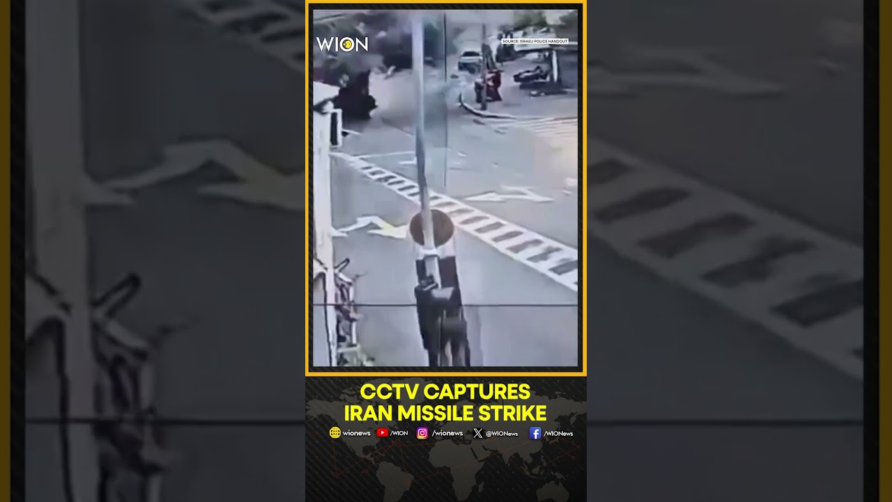 Iran War: CCTV Captures Iranian Missile Strike on Tel Aviv | WION Shorts
