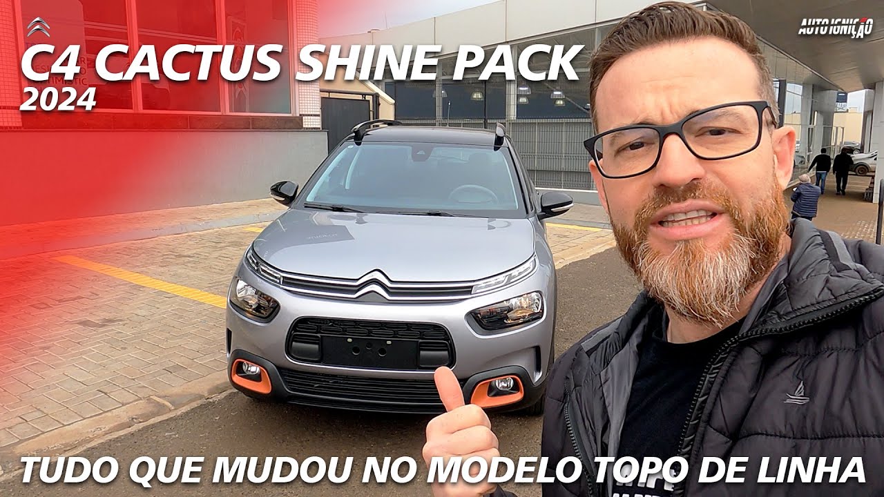 CITROËN C4 CACTUS SHINE PACK 2024 - Chega Com Novidades Para Superar T-Cross!