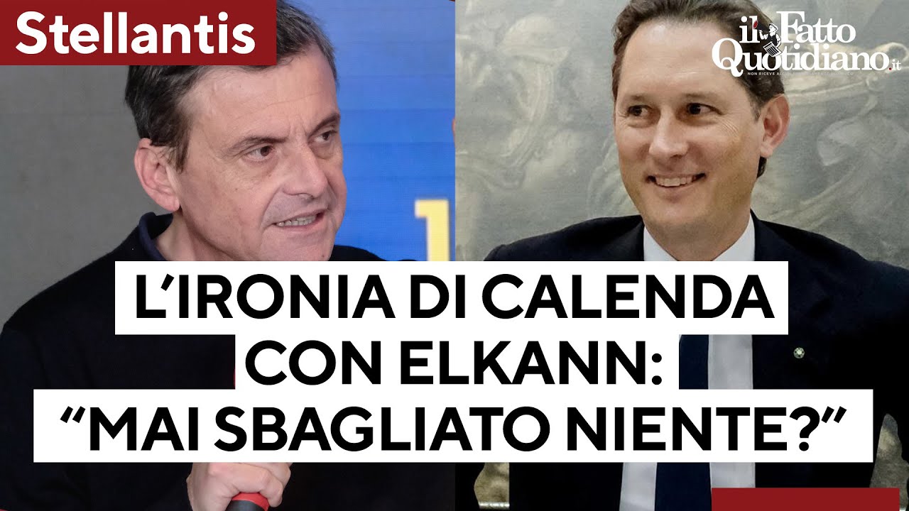 Stellantis, l'ironia di Calenda con Elkann: "Ma lei non ha mai sbagliato? Non ha responsabilità?"