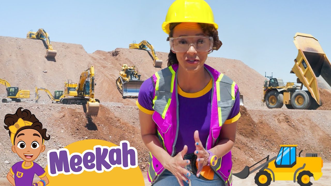 Construction Truck Dance Scavenger Hunt with Meekah! 🚧💃 | Educational Videos for Kids